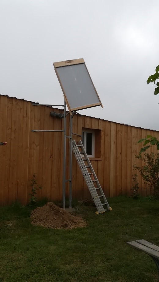 J’ai équipé la salle de séchage d’un panneau solaire.